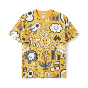 Yellow Doodle-Burst T-Shirt